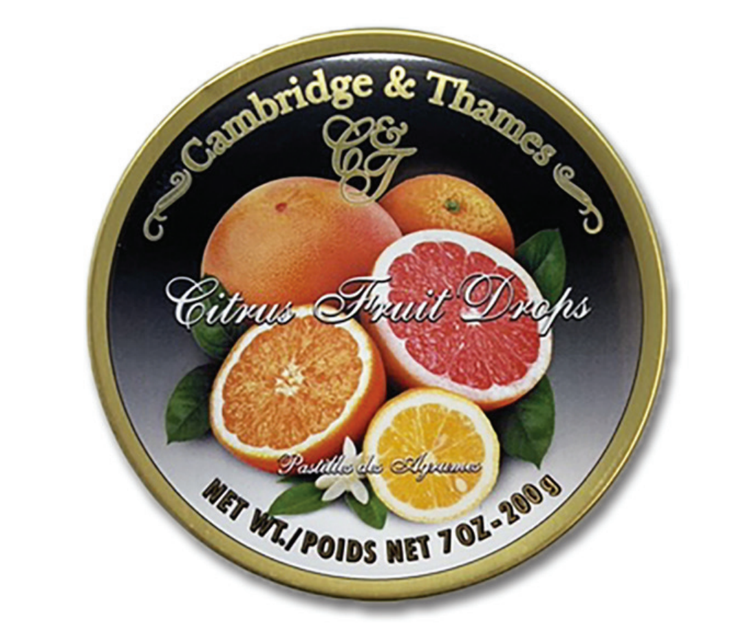 Citrus Fruit Drops – 7oz – 200g Tin