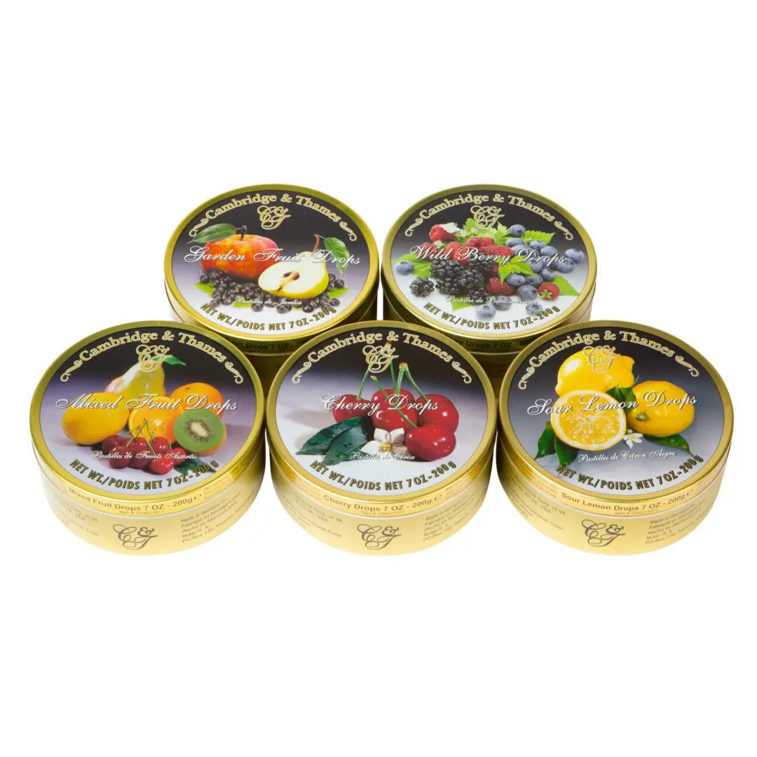 5 Assorted Fruit Flavors – 7oz – 200g Tin