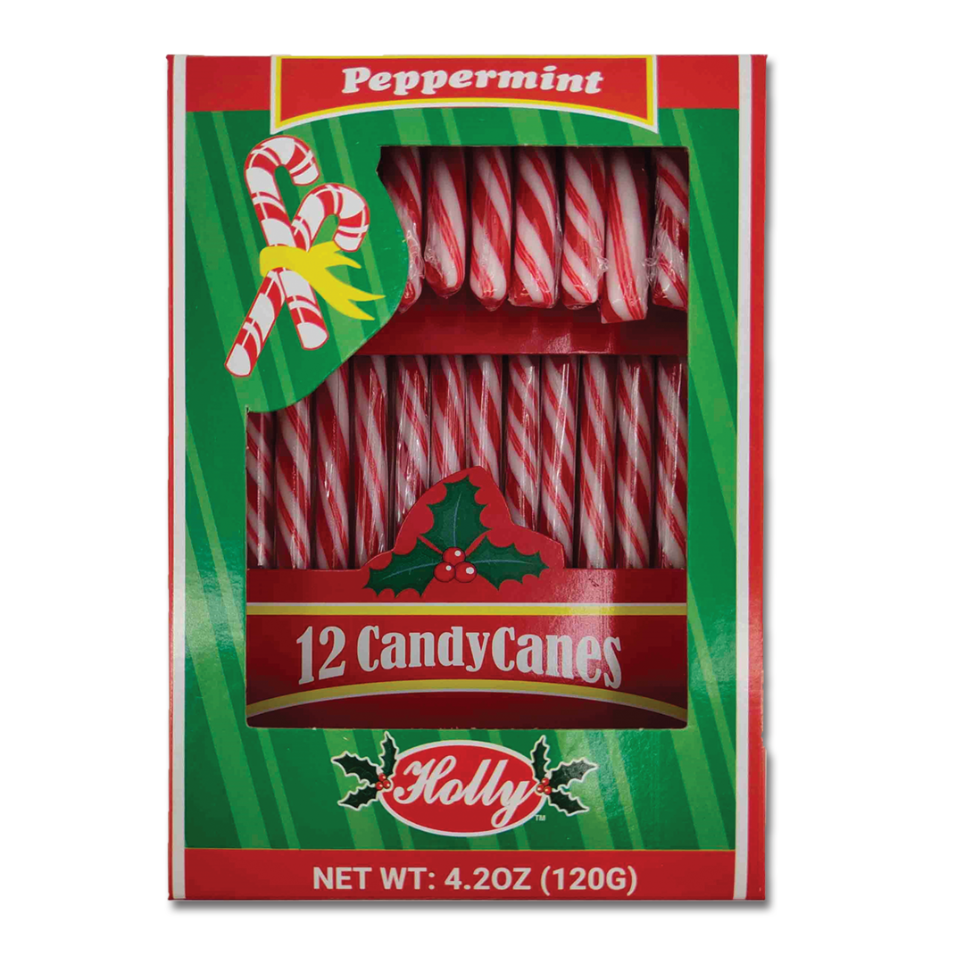 Red & White Peppermint Candy Canes – 4.2oz – 119g