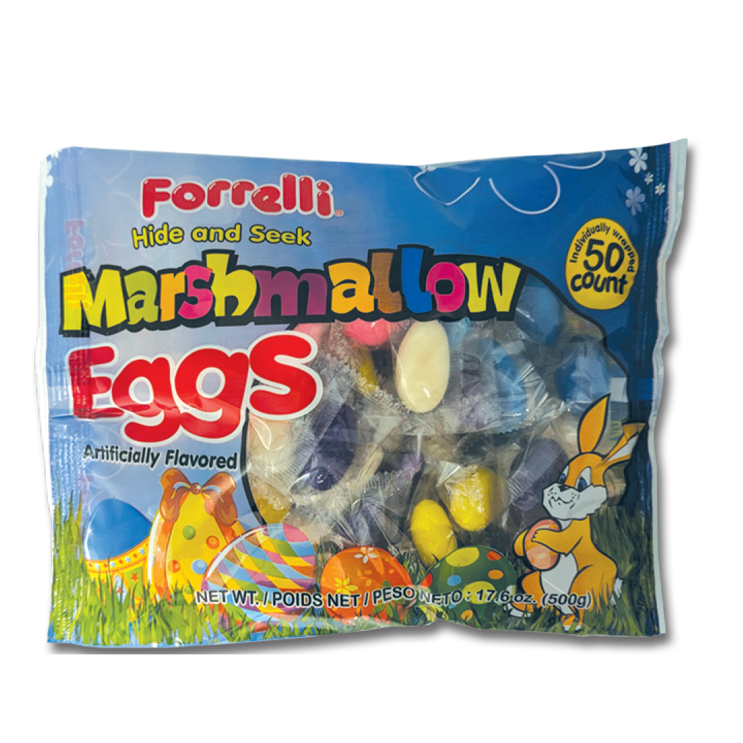 Marshmallow Eggs 50 ct. – Individually Wrapped – 17.60oz – 500g