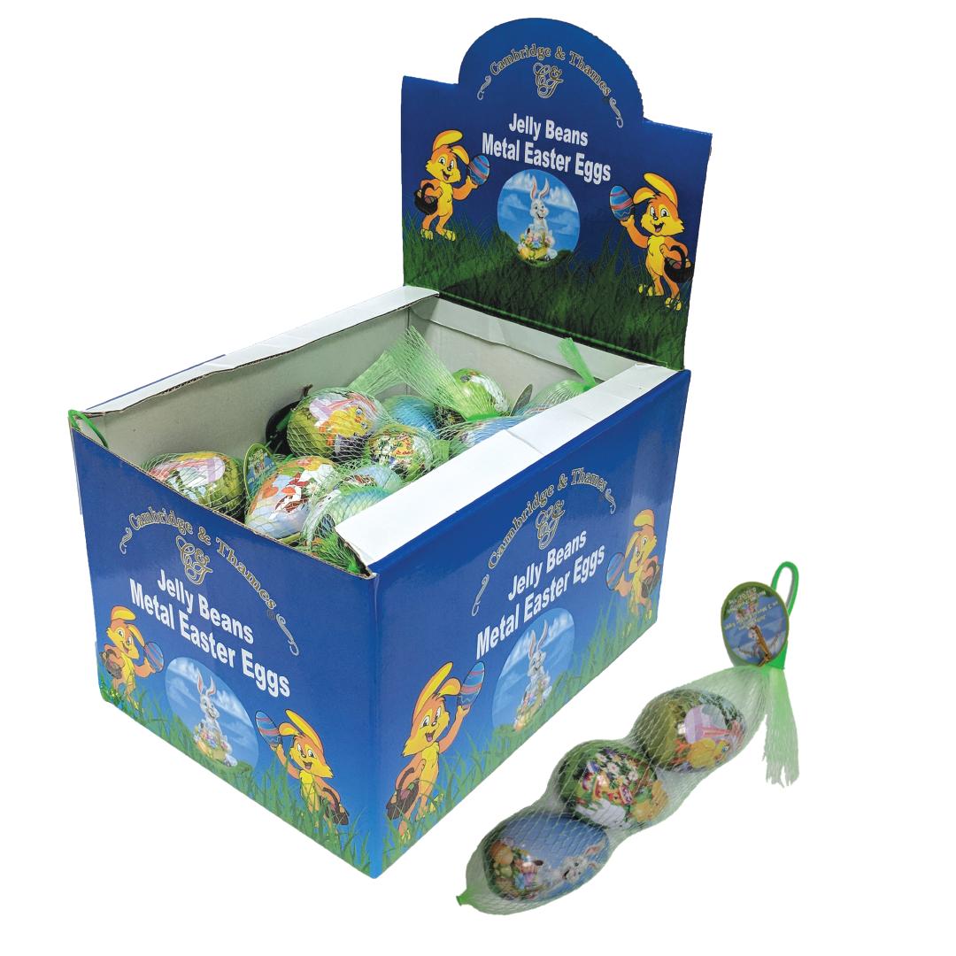 Jelly Bean Filled Metal Eggs – 0.52oz – 15g