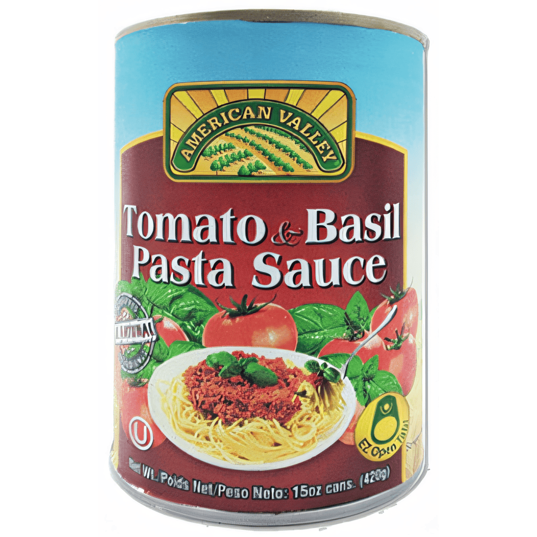 Tomato & Basil Pasta Sauce 15oz – 425g Pull Top Can
