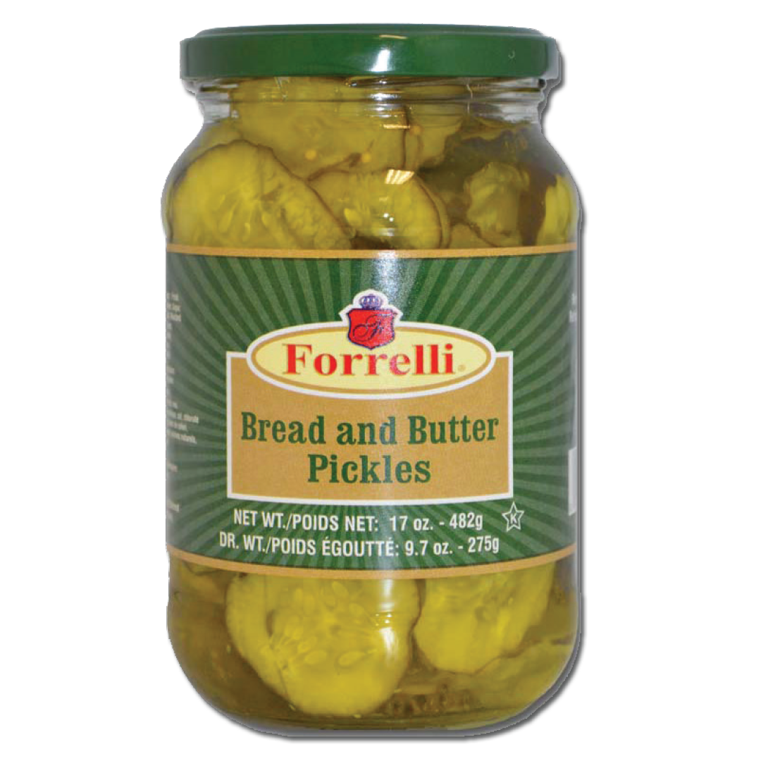 Bread & Butter Pickles – 18.7oz – 530g Jar
