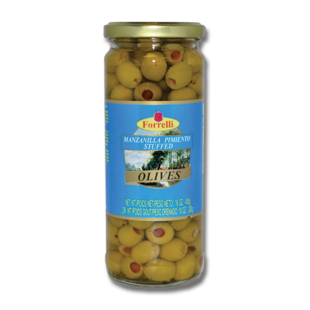 Stuffed Manzanilla Olives – 16.0oz – 454g Jar