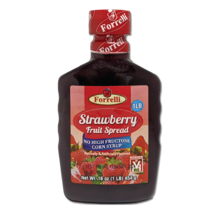Strawberry Fruit Spread - 16oz (454g) Plastic Squeeze Bottle