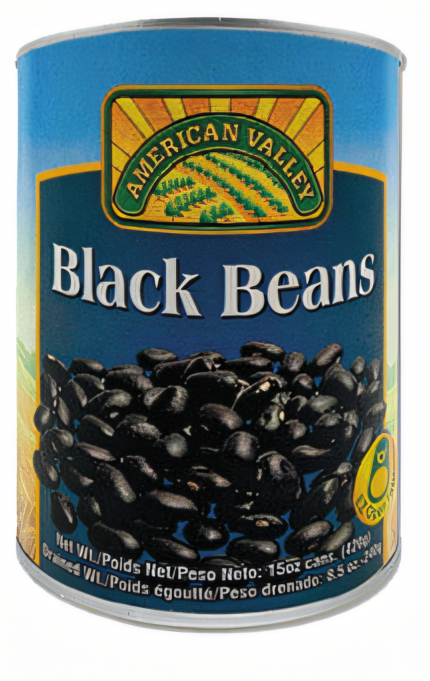 Black Beans 15oz - 425g Pull Top Can