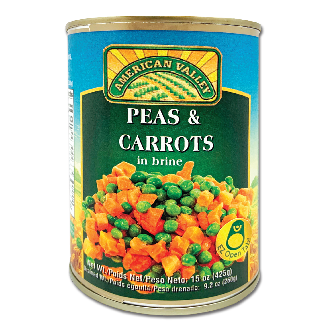 Peas & Carrots – 15oz – 425g Pull Top Can