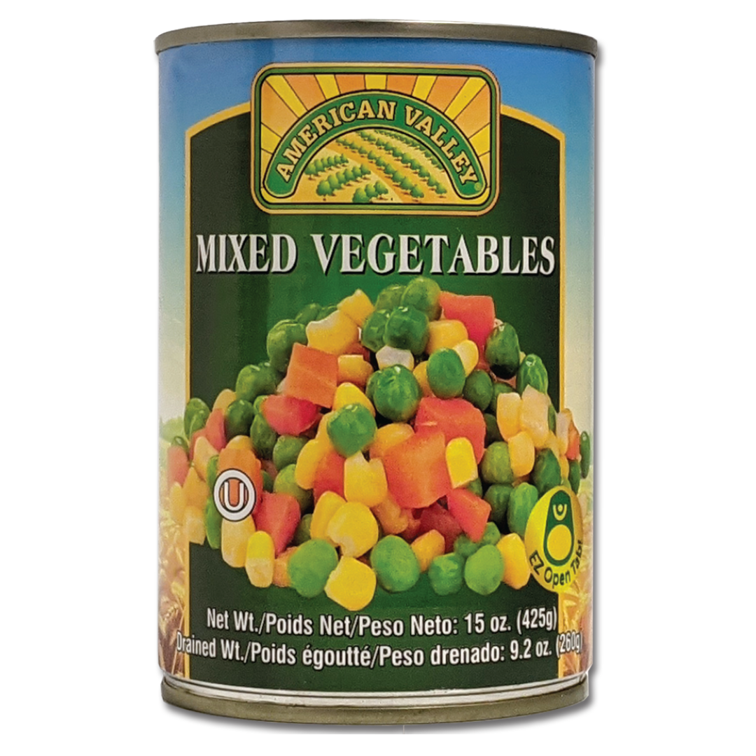 Mixed Vegetables – 15oz – 425g Pull Top Can
