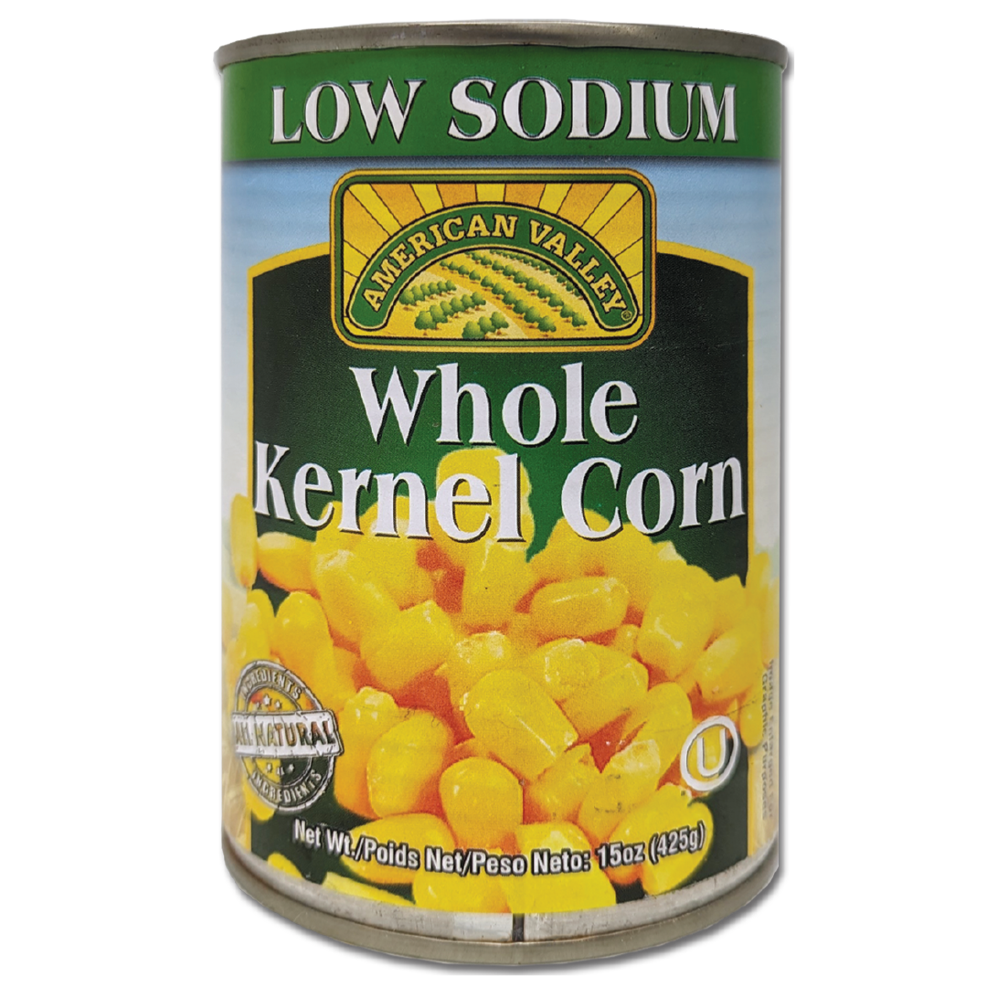 Whole Kernel Corn – 15oz – 425g Pull Top Can