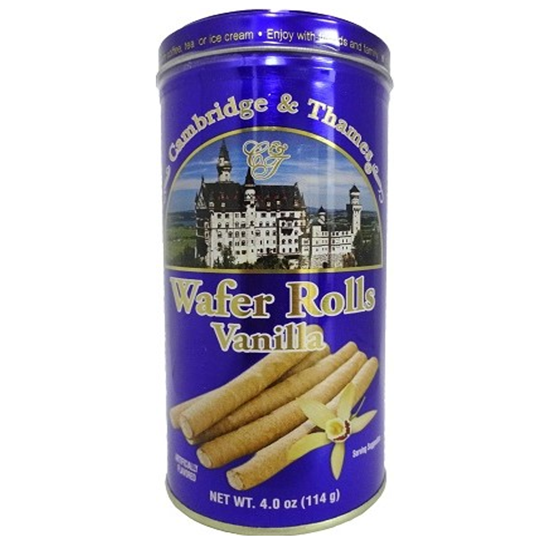 Vanilla Wafer Rolls 4oz – 114g Tin