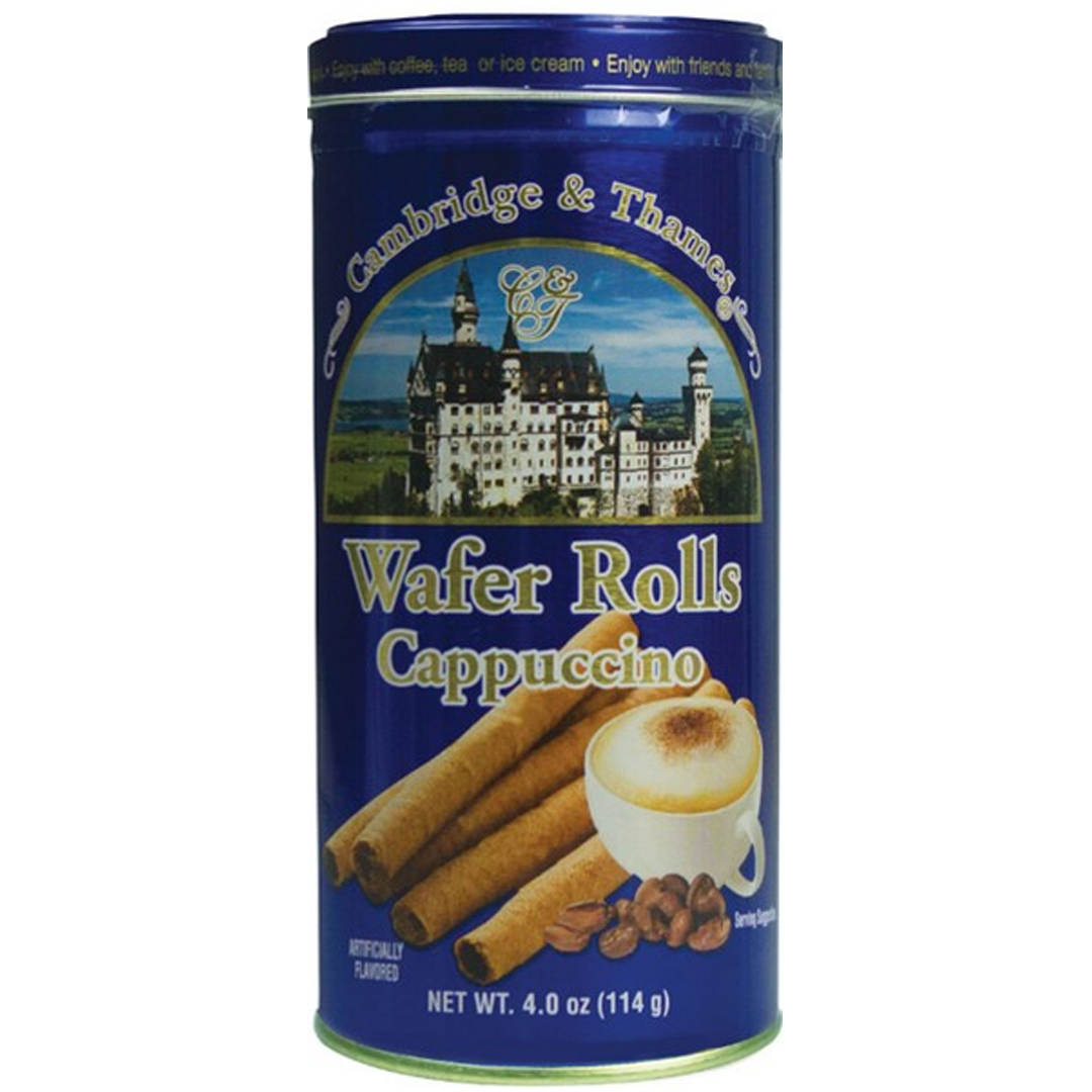 Cappuccino Wafer Rolls 4oz – 114g Tin