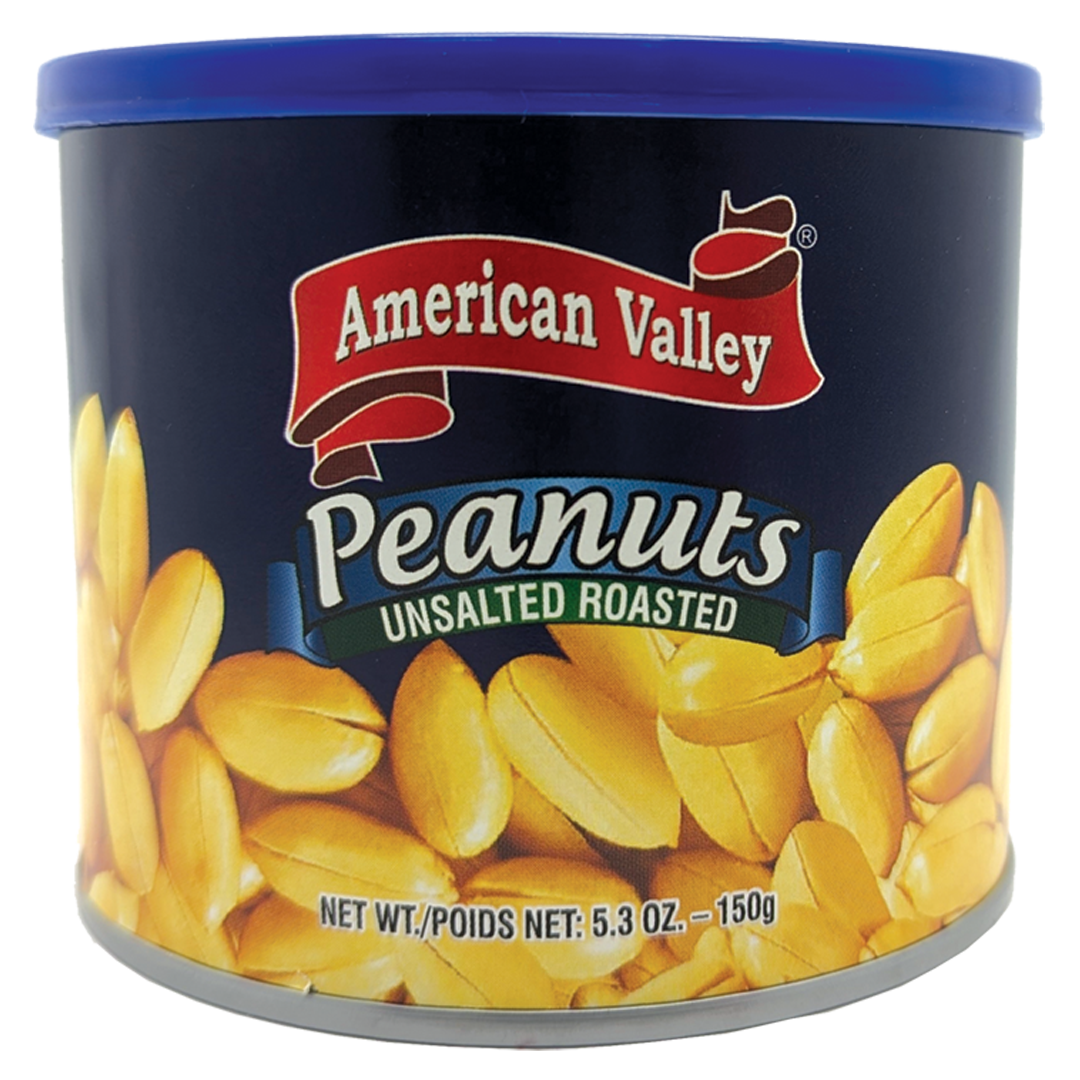 Unsalted Roasted Peanuts 5oz – 150g Can