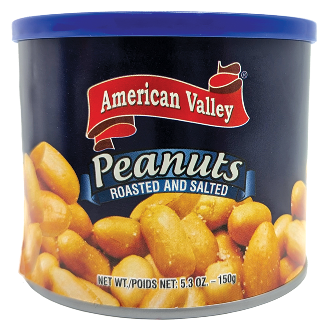 Roasted & Salted Peanuts 5oz – 150g Can
