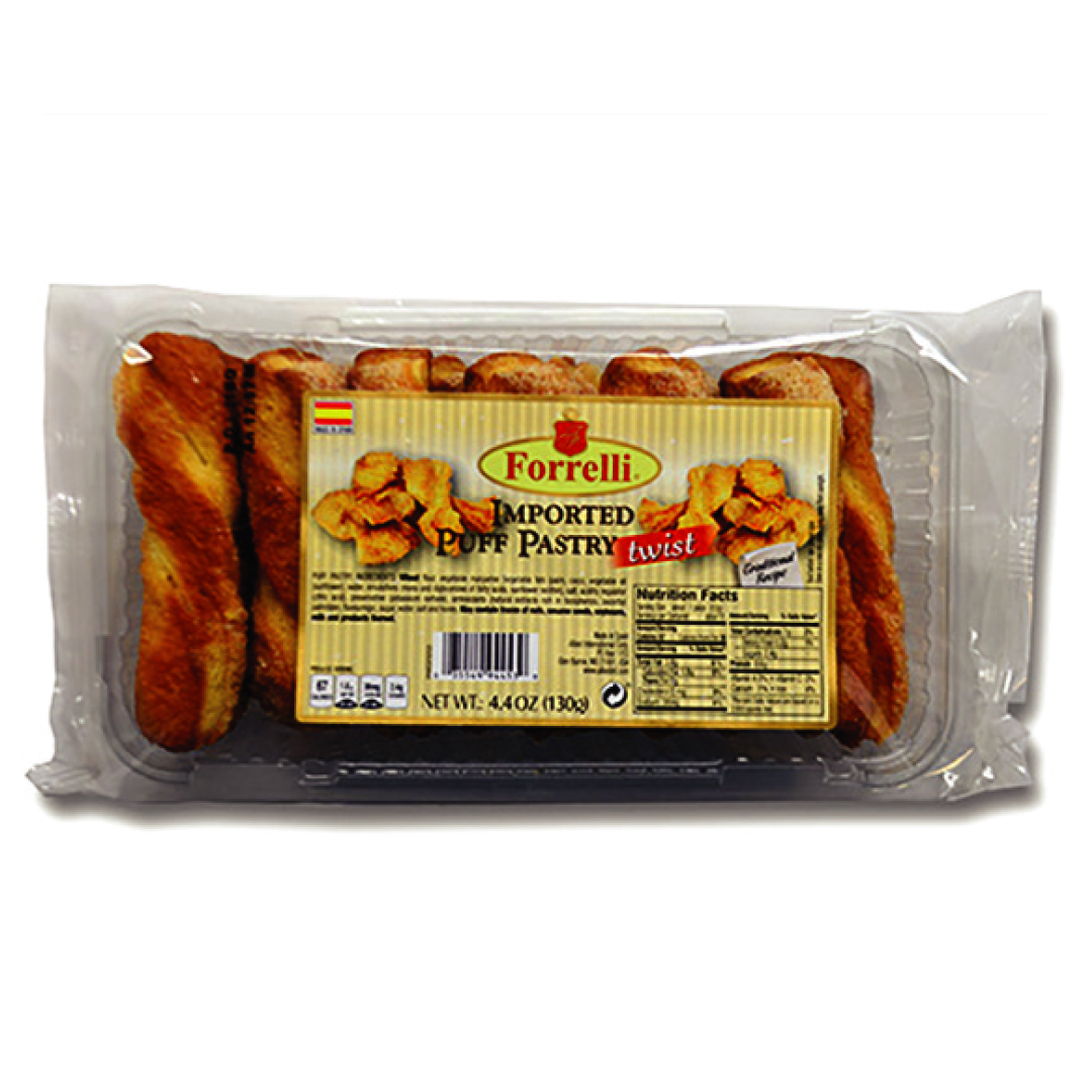 Puff Pastry Twists 4.4oz – 130g Tray