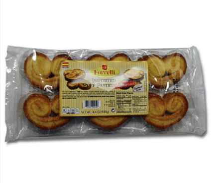 Palmeras Puff Pastry 4.4oz - 130g Tray