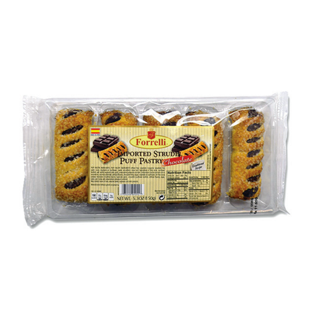 Chocolate Strudel Puff Pastry 5.3oz – 150g Tray