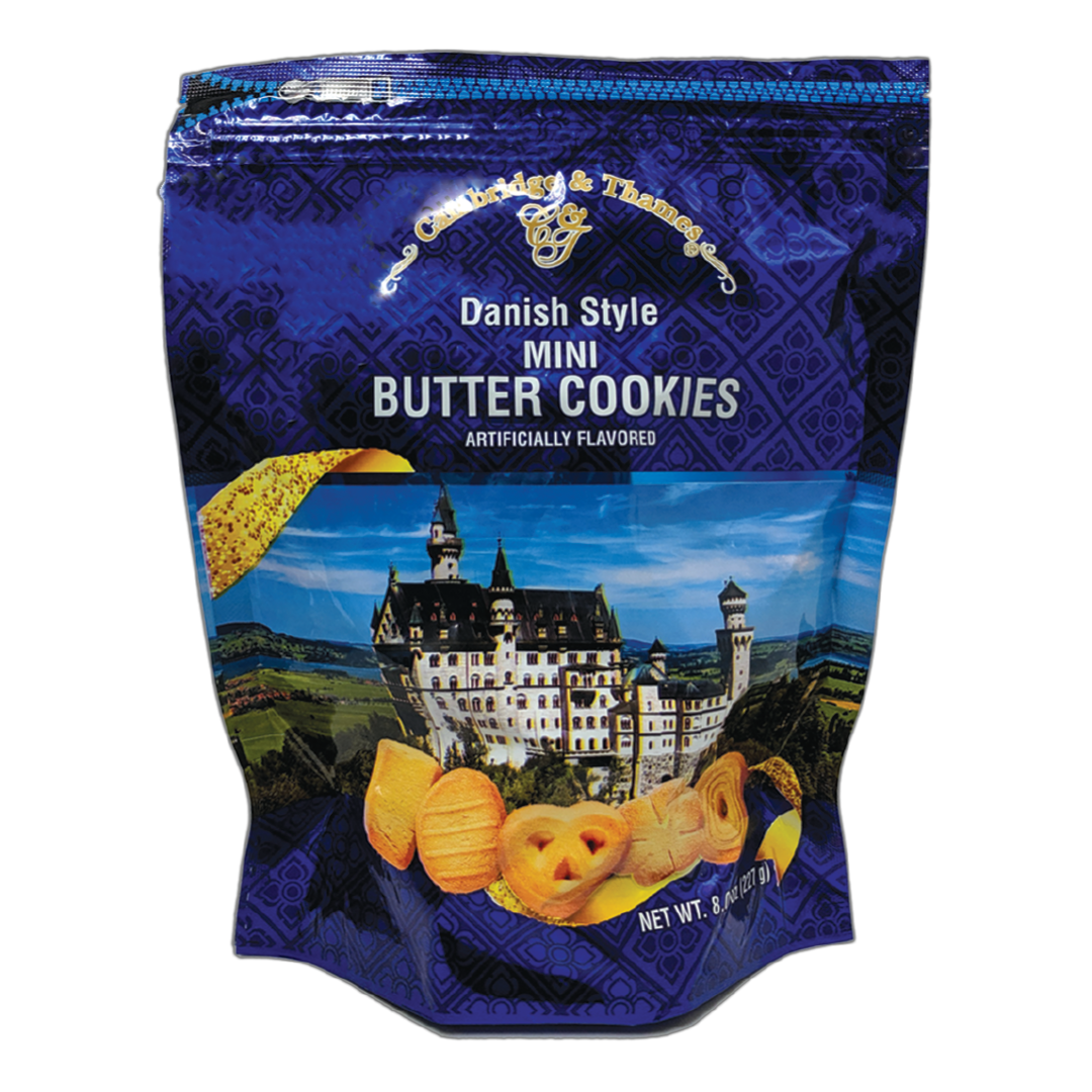Danish Style Mini Butter Cookies – 8oz – 227g