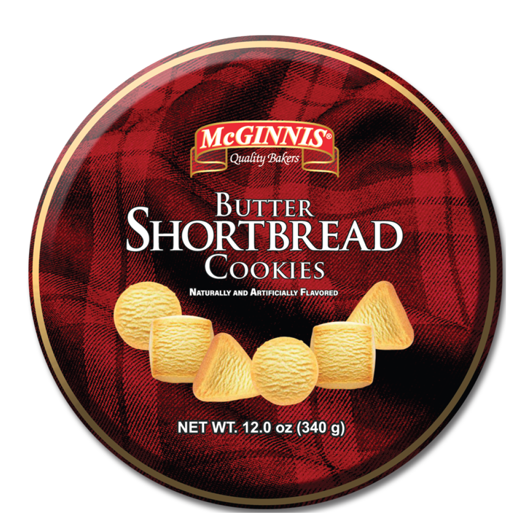 Scottish Style Butter Shortbread Cookies – 12oz – 340g Tin