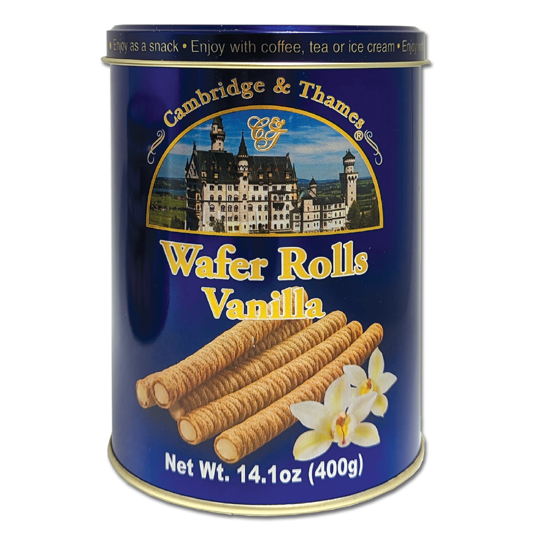 Vanilla Wafer Rolls – 14oz – 400g Tin