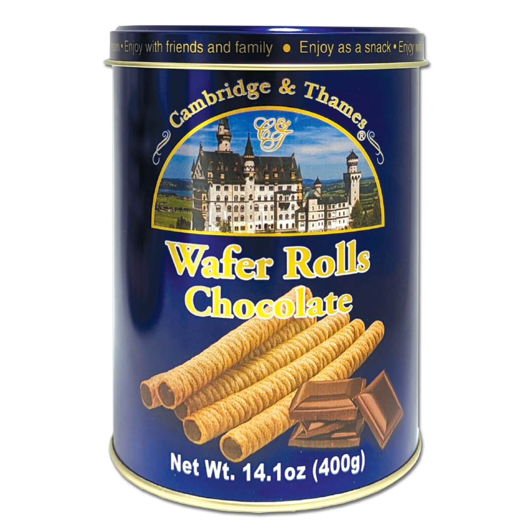 Chocolate Wafer Rolls – 14oz – 400g Tin
