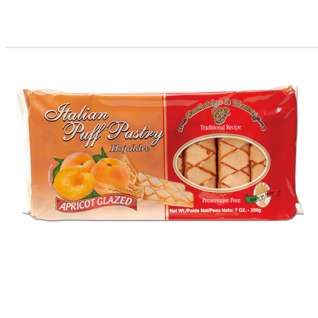 Apricot Glazed Italian Puff Pastry 7.0oz – 200g Tray