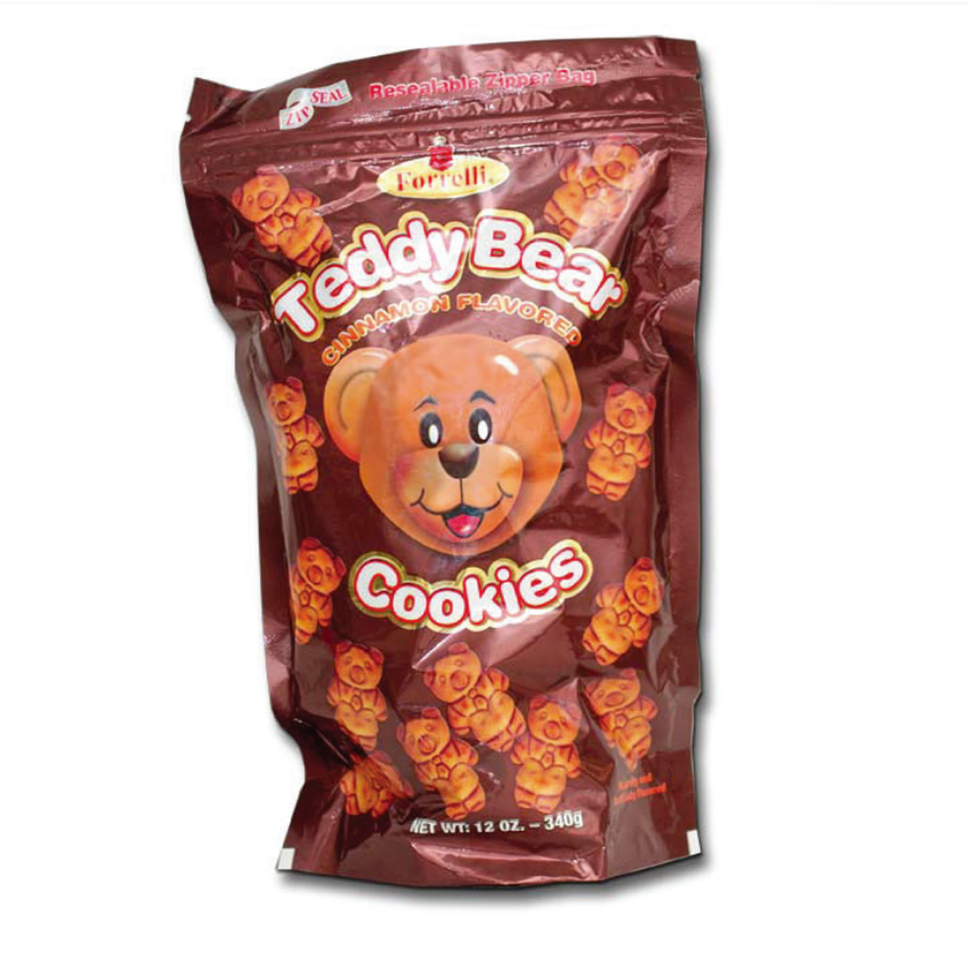 Chocolate Teddy Bear Cookies 12oz – 340g Package