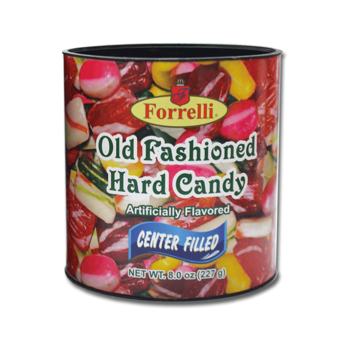 Old Fashioned Center Filled Hard Candy – 8.00oz – 227g Screw-Top Jar
