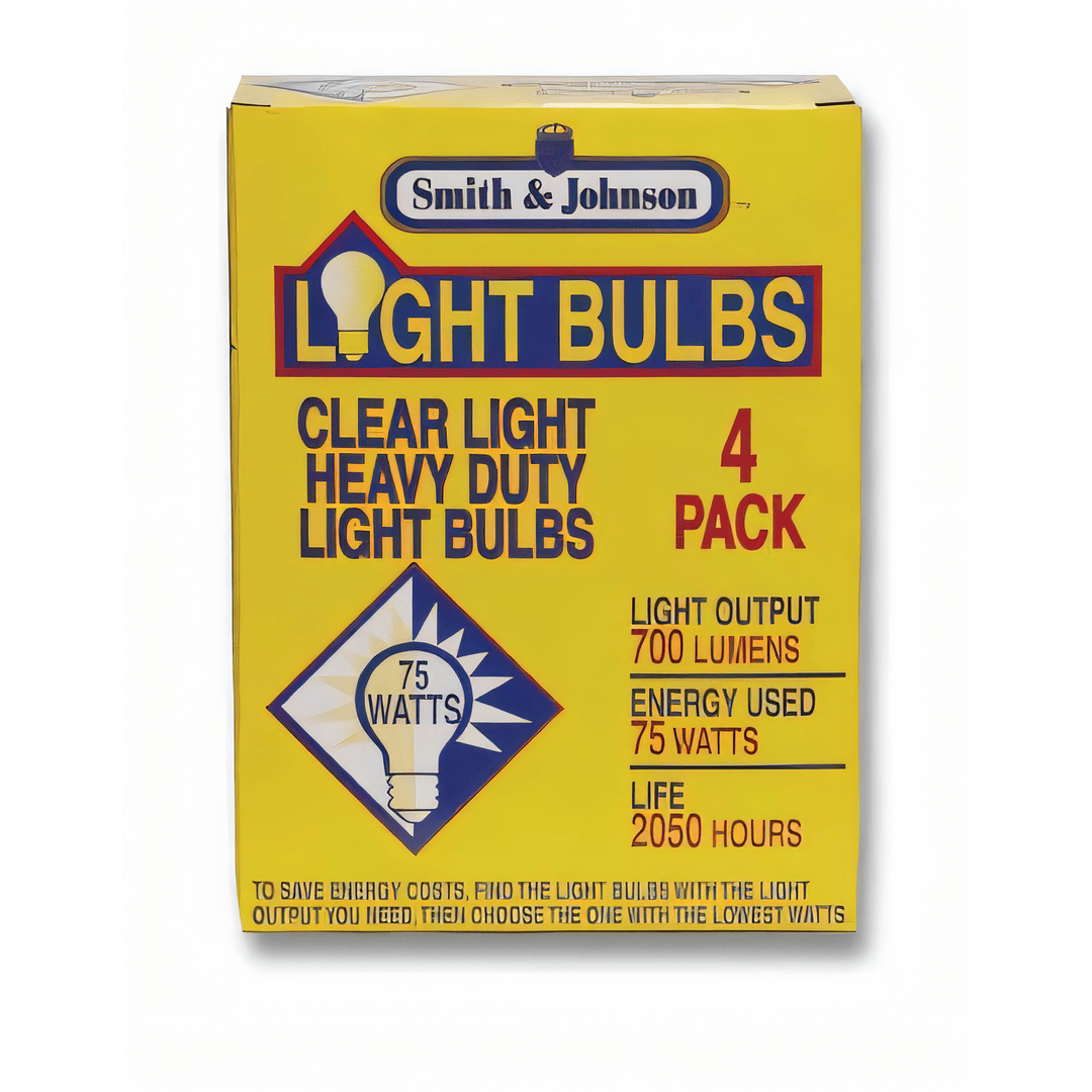 75 Watt Light Bulbs – 4 Ct Package