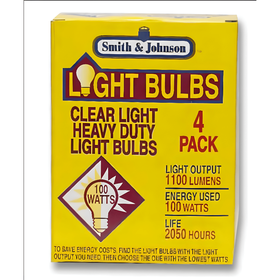 100 Watt Light Bulbs – 4 Ct Package