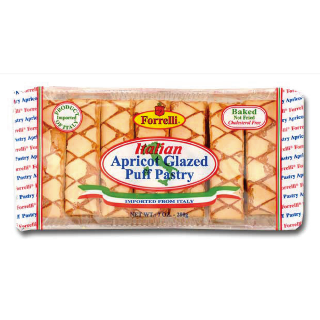 Apricot Glazed Puff Pastry 7oz – 200g Tray (Packed 18)