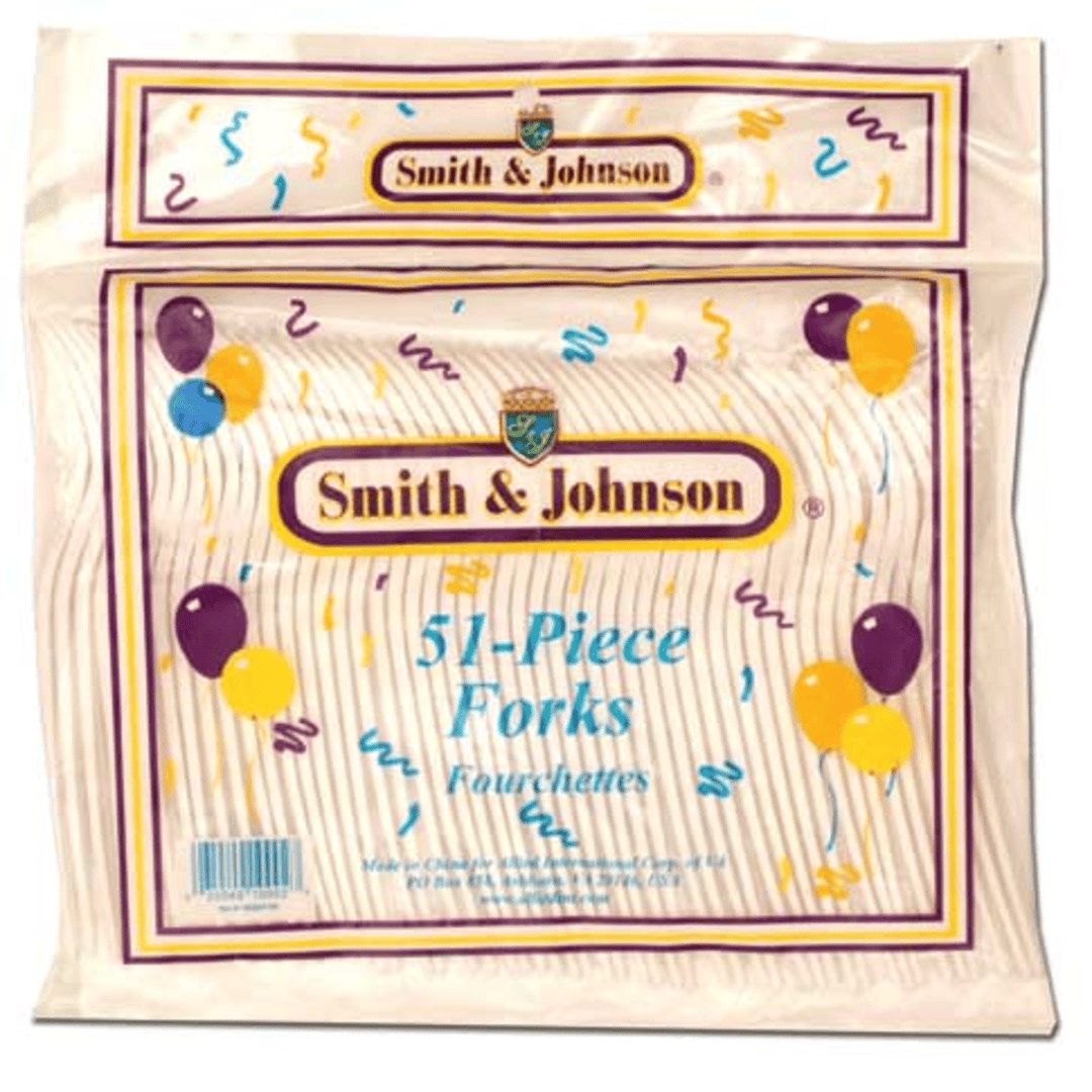 White Plastic Forks – 51 Ct. Package