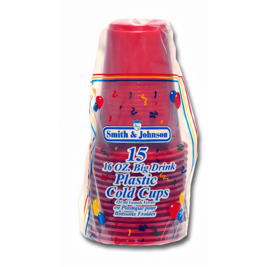 Assorted Plastic Cold Cups – 16oz size